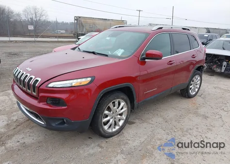 2016 Jeep Cherokee Limited z USA, uszkodzony, nr VIN 1C4PJLDB4GW244007